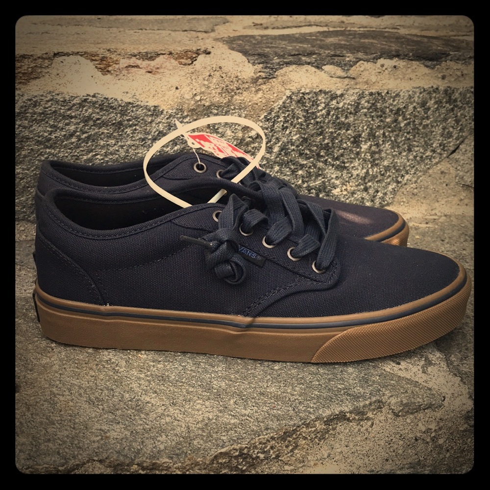 Vans Navy Atwood size 8
